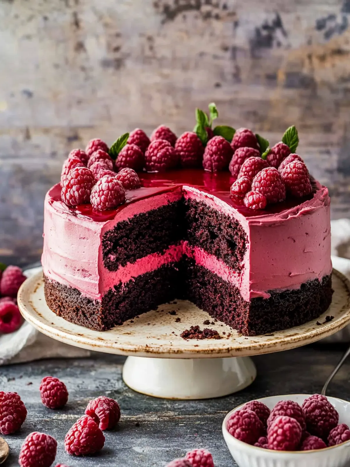 Decadent Chocolate Raspberry Cake for Sweet Celebrations 4 Chocolate Raspberry Cake