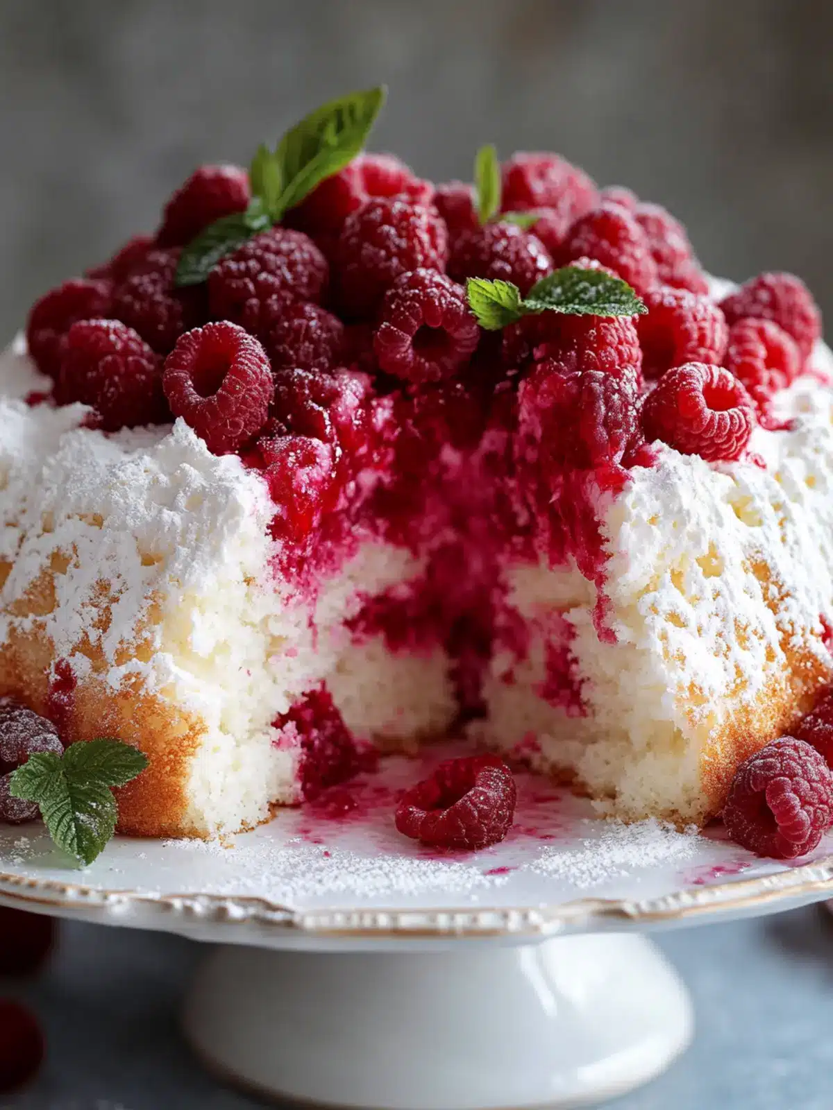 Raspberry Angel Food Cake: A Heavens of Fluffy Bliss 4 Raspberry Angel Food Cake