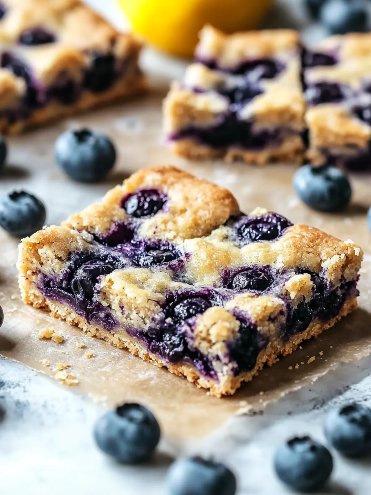 Delicious Blueberry Soft Baked Bars for Guilt-Free Snacking 2 Delicious Blueberry Soft Baked Bars