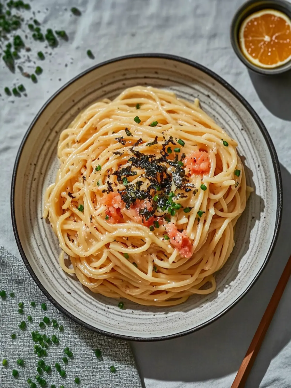 Creamy Japanese Mentaiko Pasta: A Quick Umami Masterpiece 3 Creamy Japanese Mentaiko Pasta (明太子パスタ)