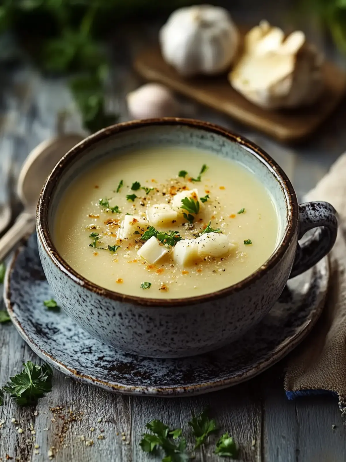 Creamy Czech Garlic Soup: A Cozy Bowl of Flavorful Comfort 2 Creamy Czech Garlic Soup