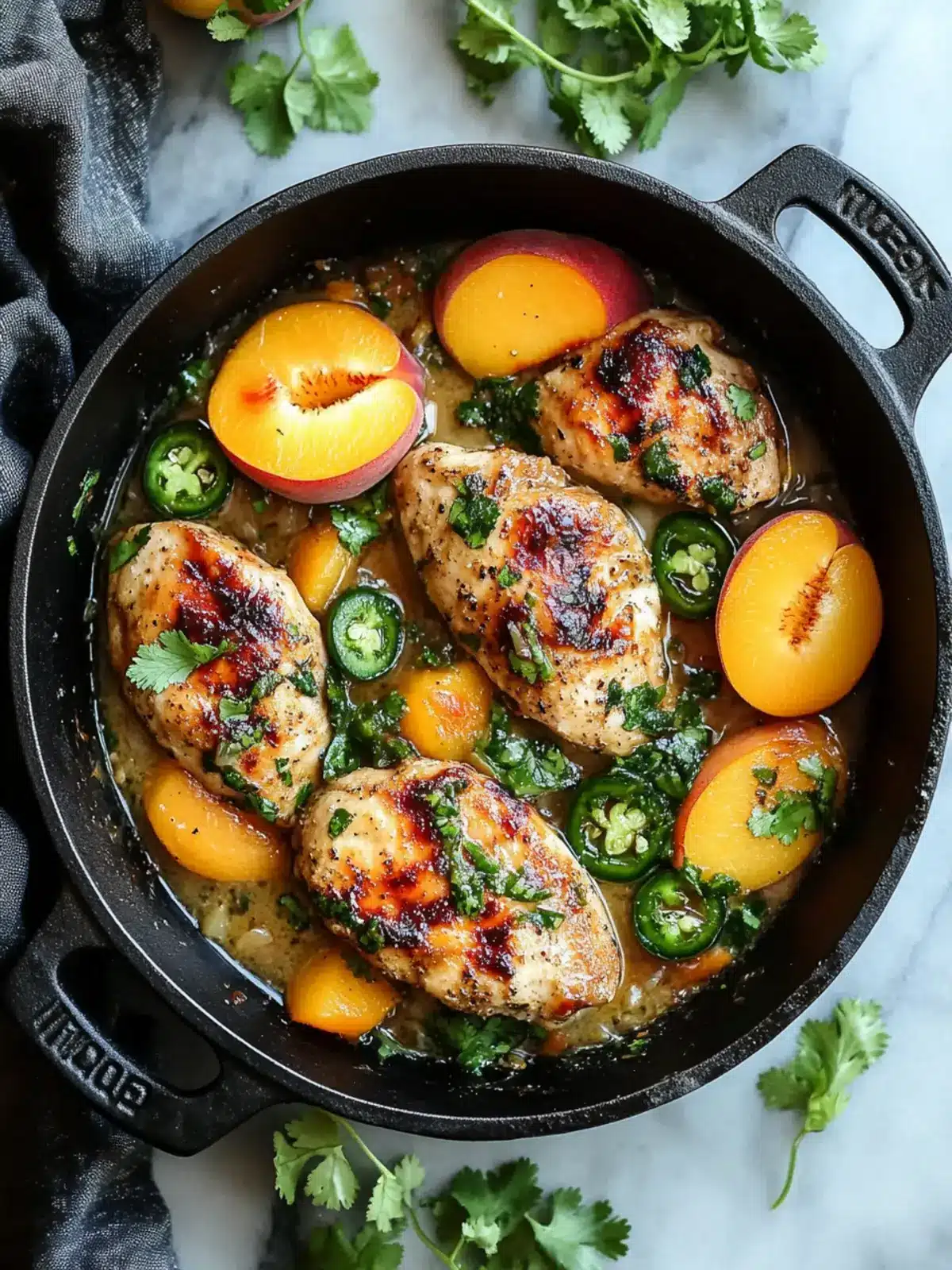 Bold Jalapeno Peach Chicken: A Sweet and Spicy Dinner Delight 2 Jalapeno Peach Chicken