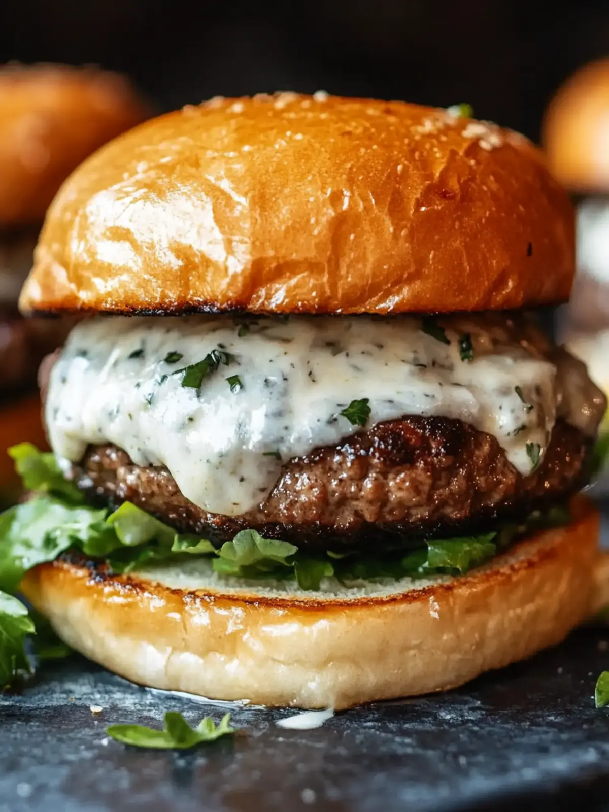 Garlic Overboard Burgers with Creamy Sauce for Epic Flavor 4 Garlic Overboard Burgers with Creamy Sauce