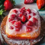 Glazed Strawberry Jam Donut Focaccia: A Sweet Bread Adventure 12 Glazed Strawberry Jam Donut