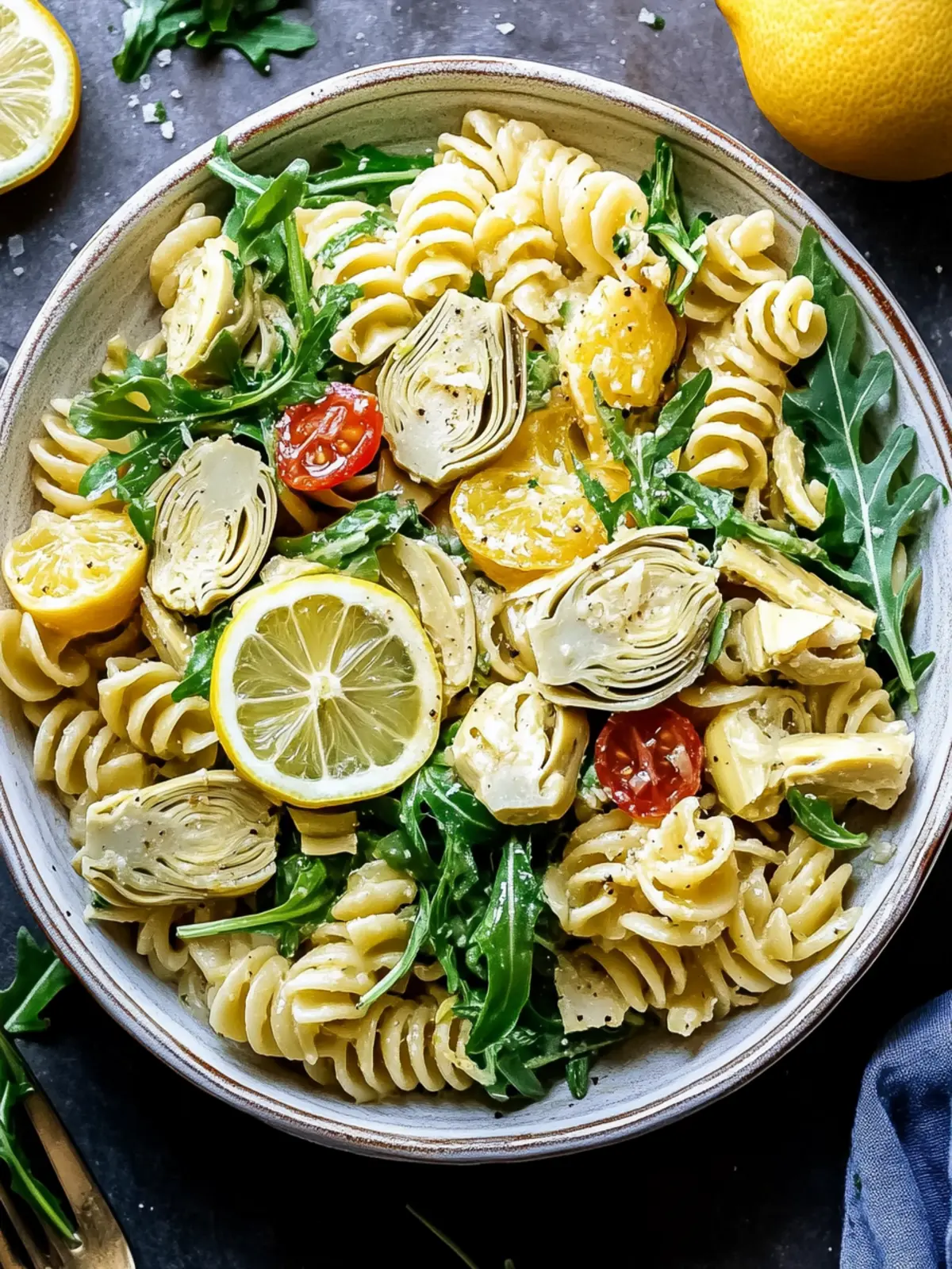 Zesty Refreshing Lemon Artichoke Arugula Pasta Salad Bliss 5 Refreshing Lemon Artichoke Arugula Pasta Salad