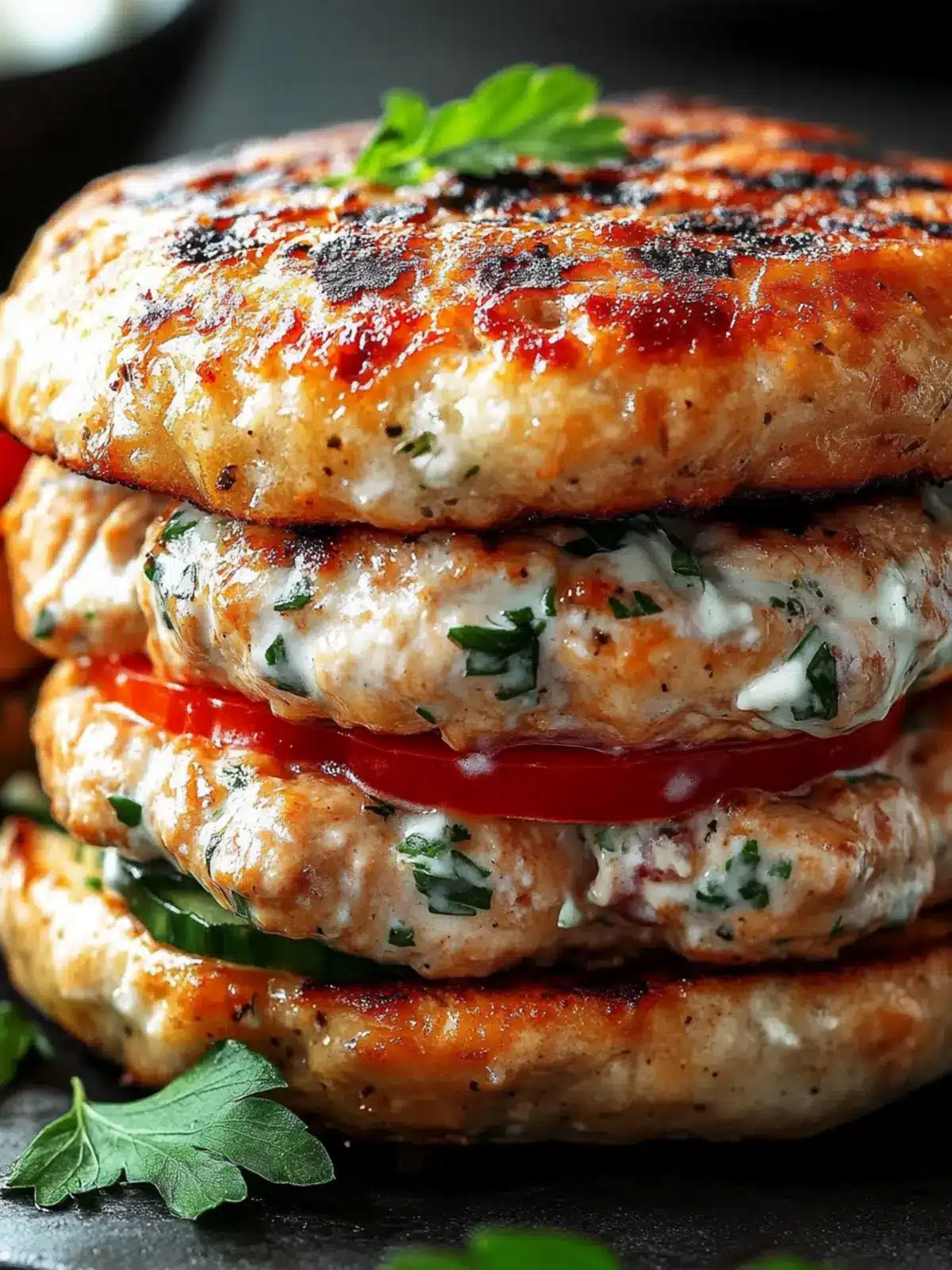 Savor Juicy Greek Chicken Burgers with Tzatziki Bliss Today 5 Juicy Greek Chicken Burgers with Tzatziki Bliss