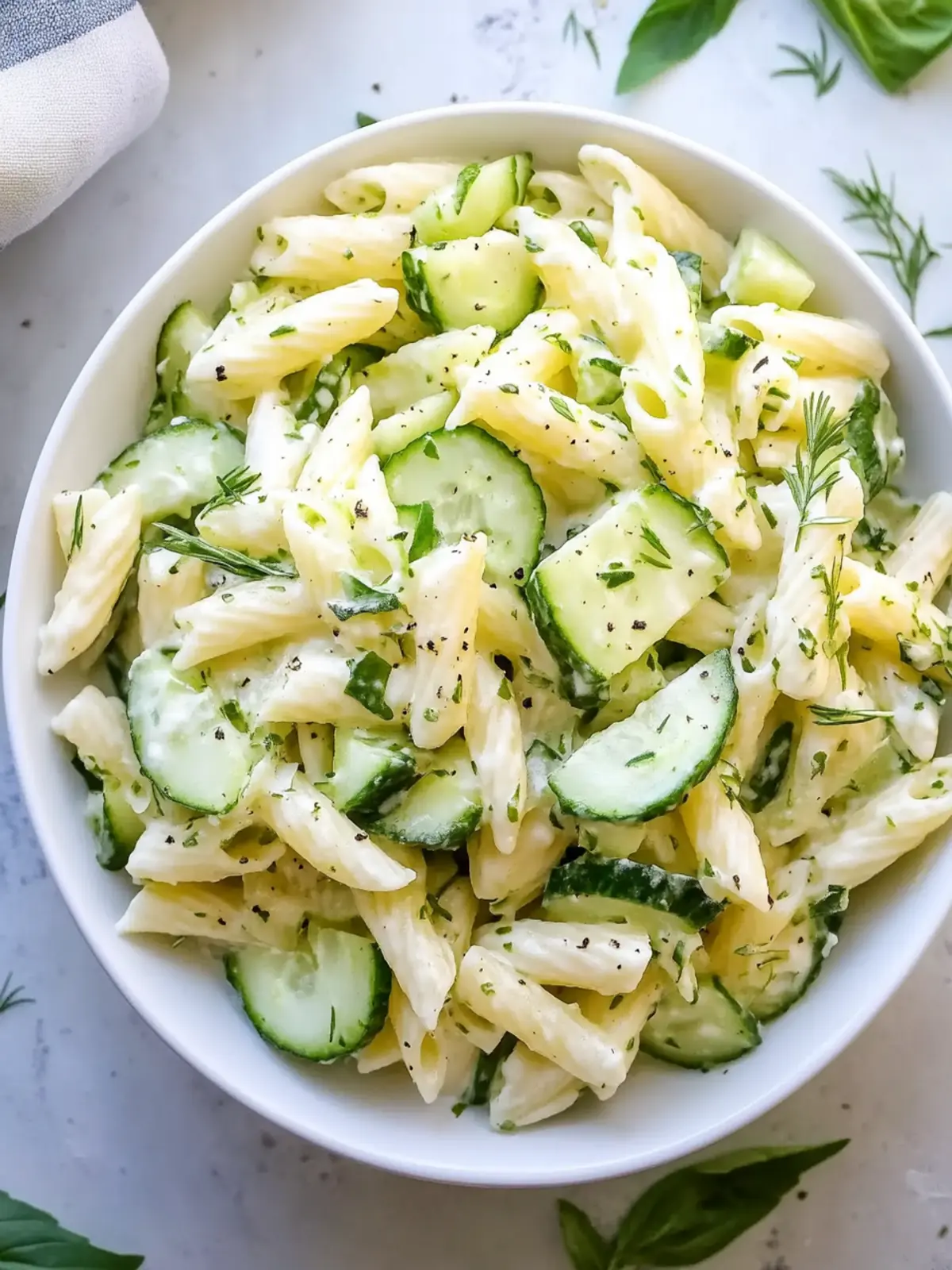 Delicious Healthy Cucumber Pasta Salad for Your Summer Picnics 5 Healthy Cucumber Pasta Salad