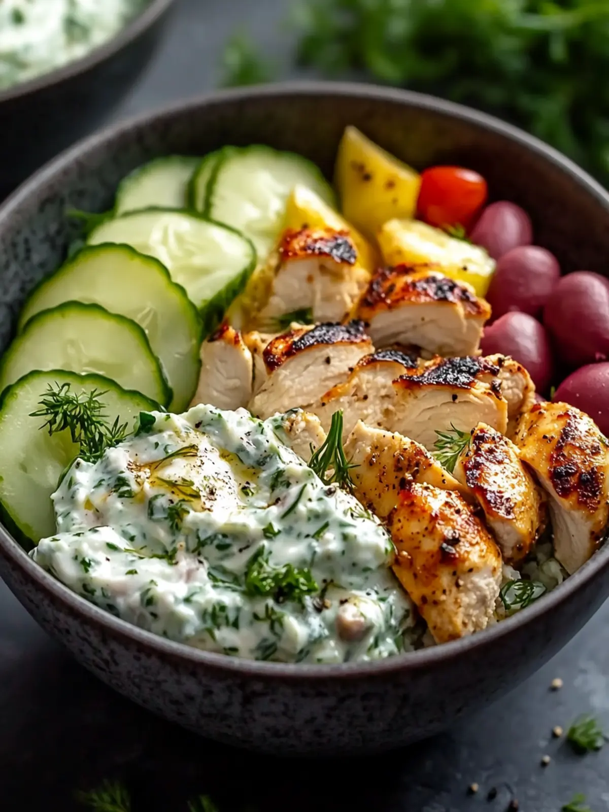Irresistible Chicken Tzatziki Bowls You Can't Resist Making 4 Irresistible Chicken Tzatziki Bowls