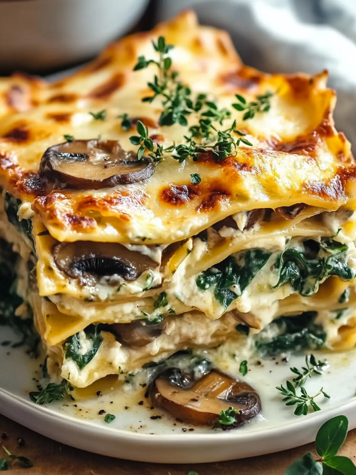 Mushroom and Spinach Lasagna: Comfort Food Bliss Awaits 5 Mushroom and Spinach Lasagna