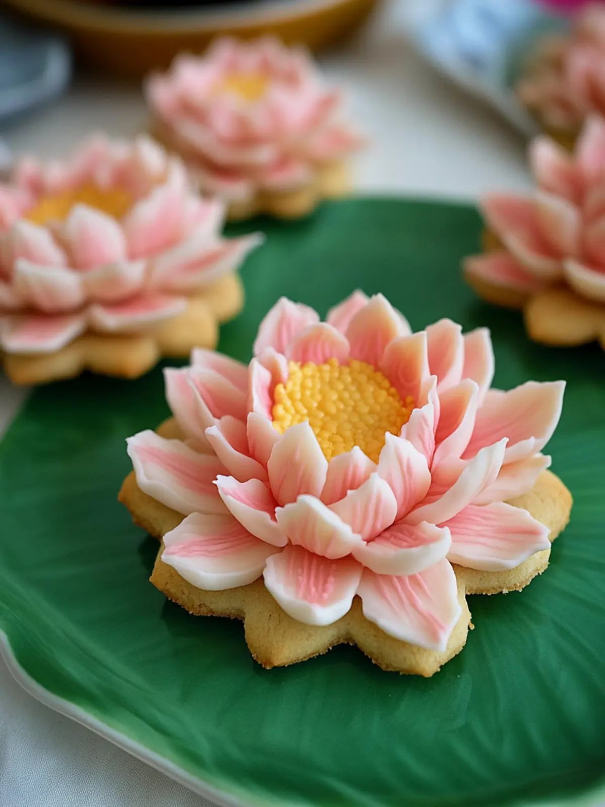Delightful Lotus Flower Cookies Inspired by Percy Jackson 4 Lotus Flower Cookies Inspired by Percy Jackson