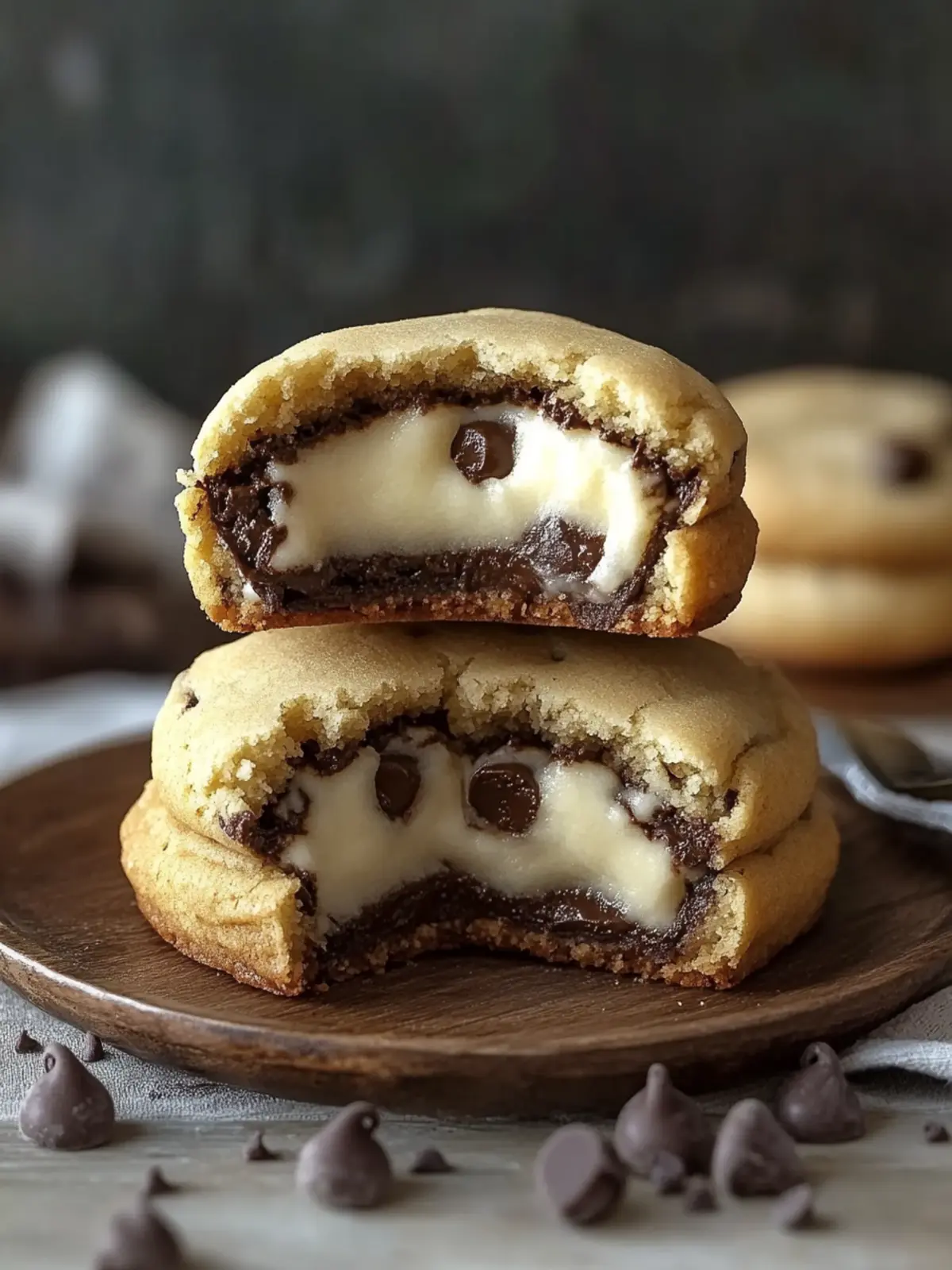 Cheesecake Stuffed Chocolate Chip Cookies for Ultimate Indulgence 3 Cheesecake Stuffed Chocolate Chip Cookies