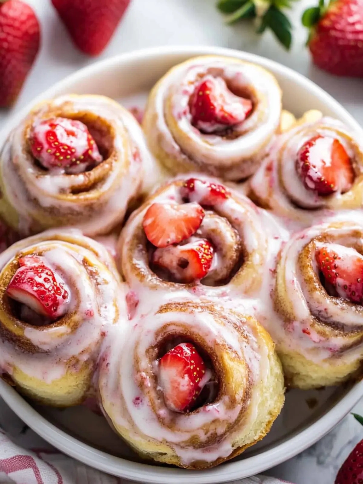 Strawberry Cinnamon Rolls That’ll Change Your Breakfast Game 3 Strawberry Cinnamon Rolls