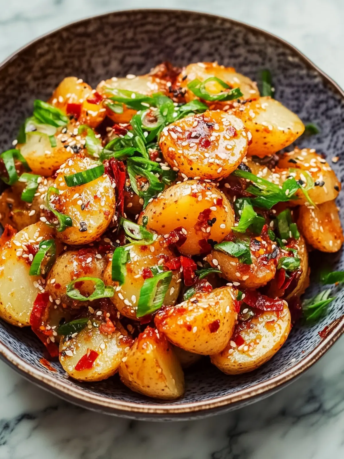 Crispy Gochujang Potato Salad That Will Brighten Your Day 2 Crispy Gochujang Potato Salad