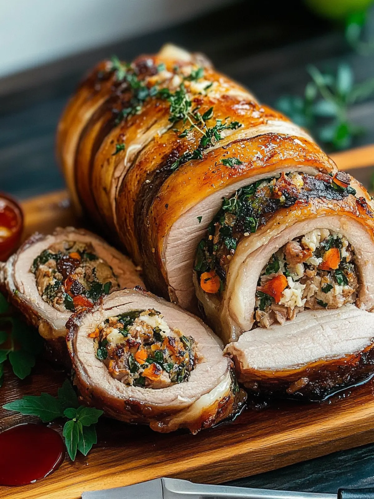 Savory Stuffed Pork Roast for a Festive Holiday Feast 5 Stuffed Pork Roast