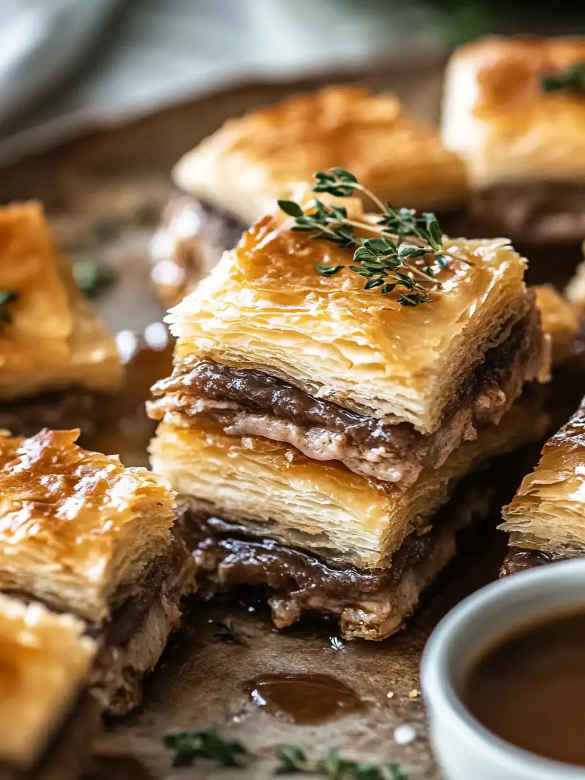 French Dip Squares: Easy Savory Appetizers Everyone Will Love 2 French Dip Squares: Delicious and Easy Recipe for Savory Appetizers