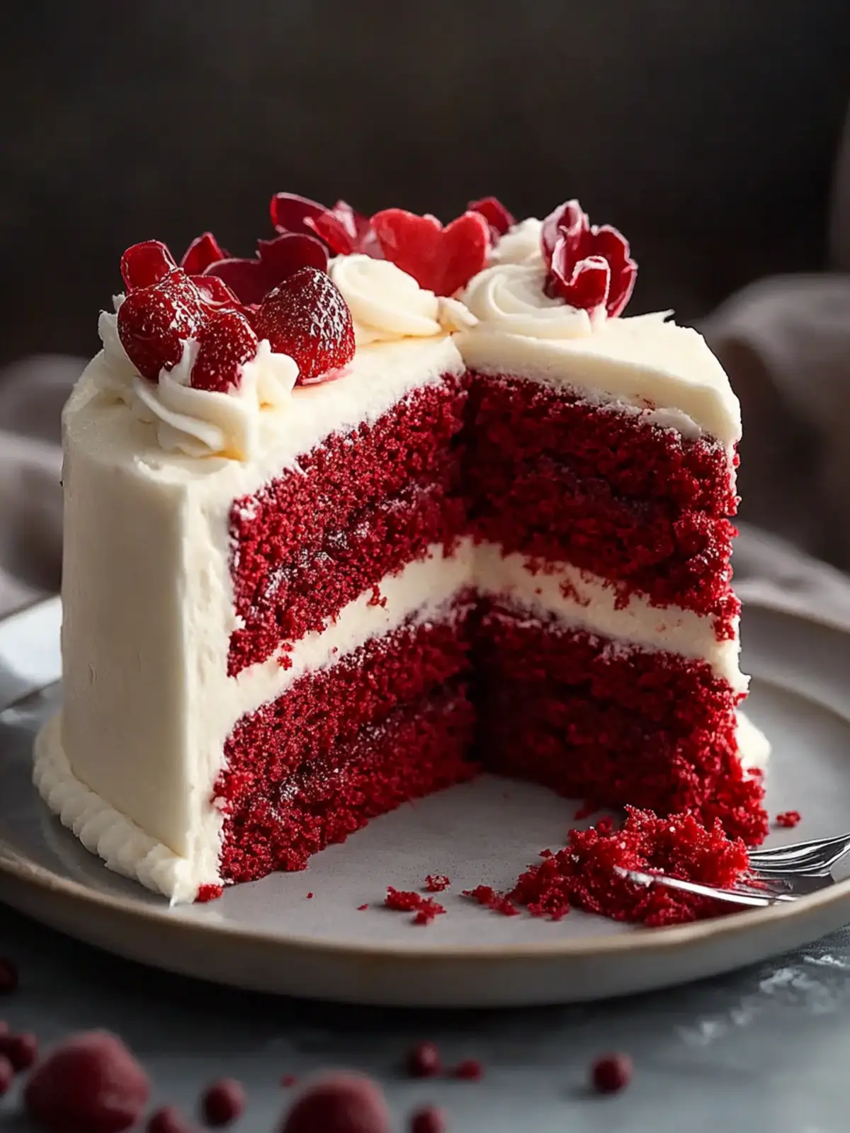 Decadent Red Velvet Cake with Cream Cheese Bliss 4 Red Velvet Cake