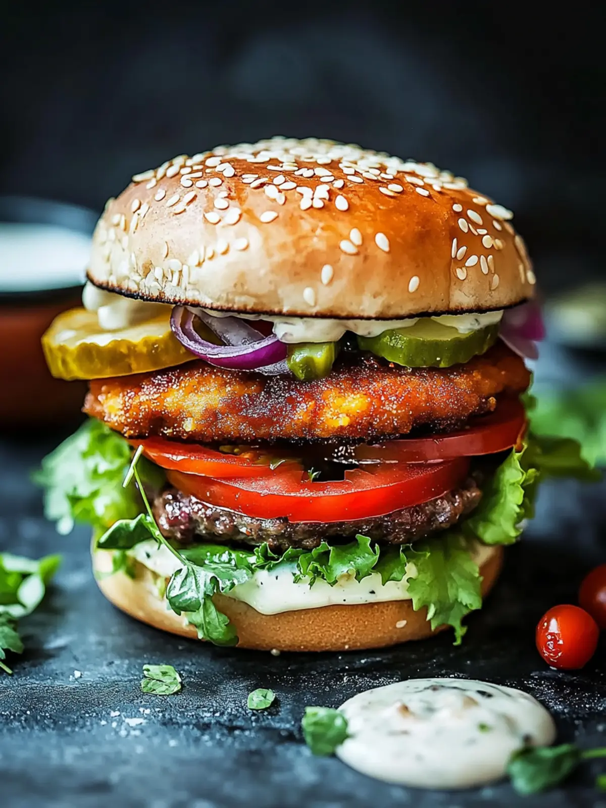 Sticky Crispy Kipburger: Sweet & Savory Delight at Home 2 Sticky Crispy Kipburger