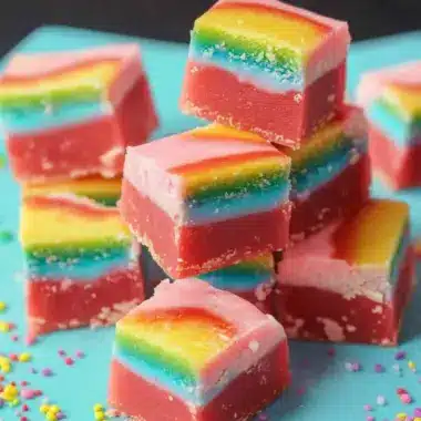 Vibrant Rainbow Fudge: Easy No-Bake Delight for Everyone 9 Rainbow Fudge