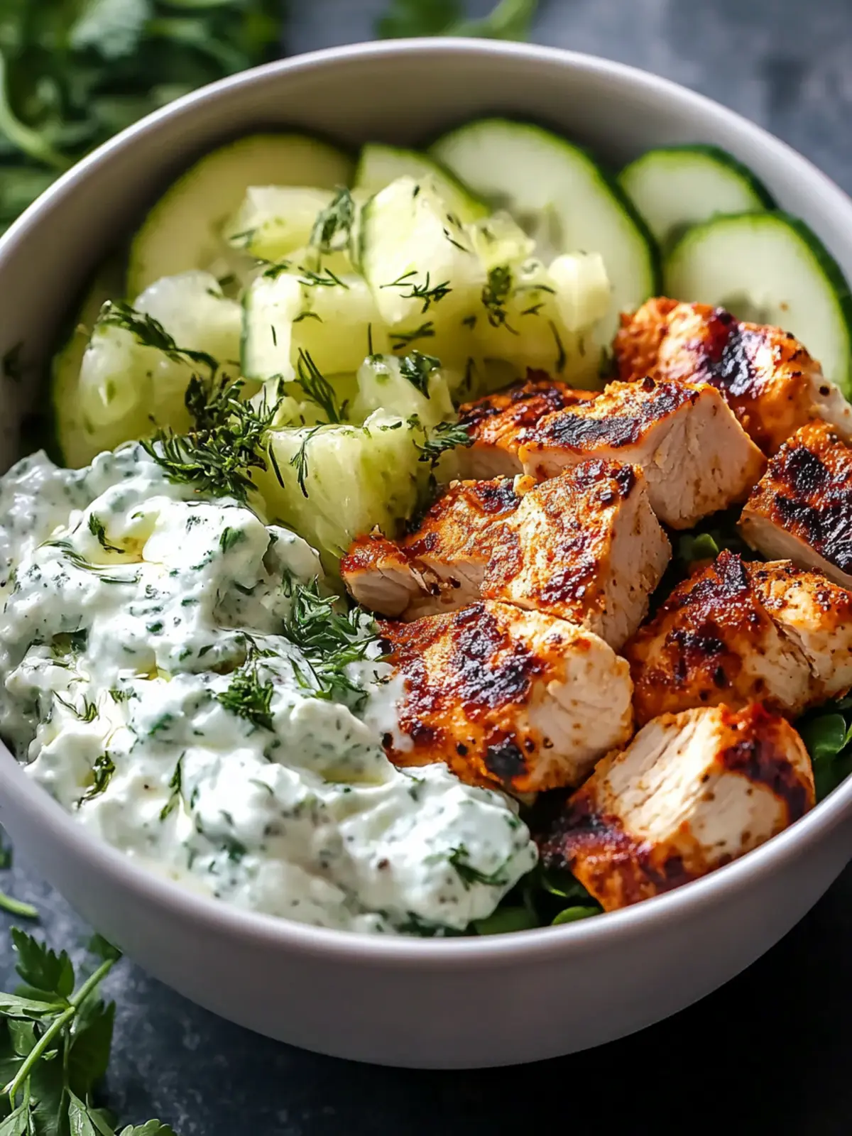 Irresistible Chicken Tzatziki Bowls You Can't Resist Making 2 Irresistible Chicken Tzatziki Bowls