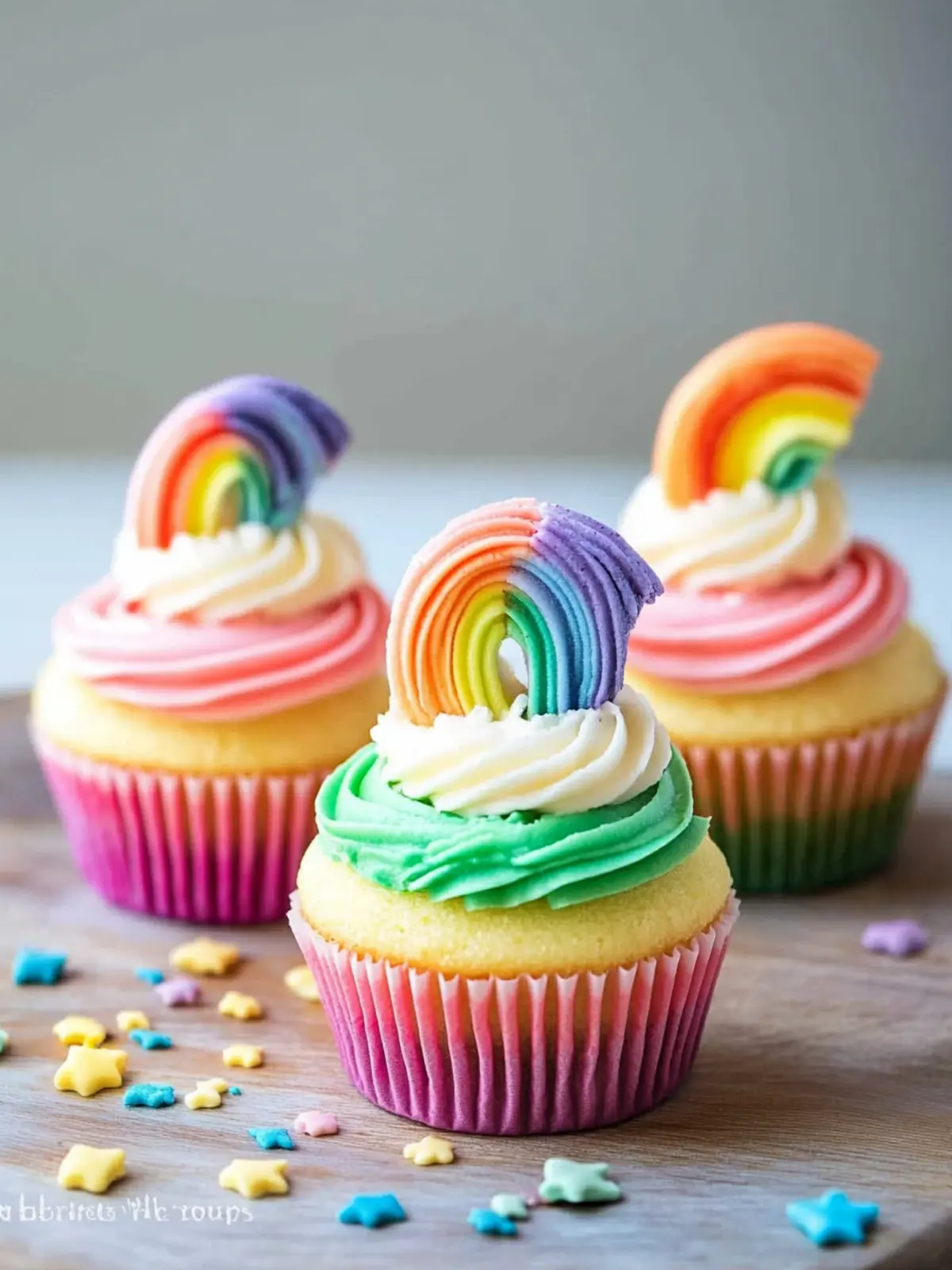 Make These Adorable Rainbow Cupcakes Super Quick and Fun! 2 Make These Adorable Rainbow Cupcakes Super Quick!