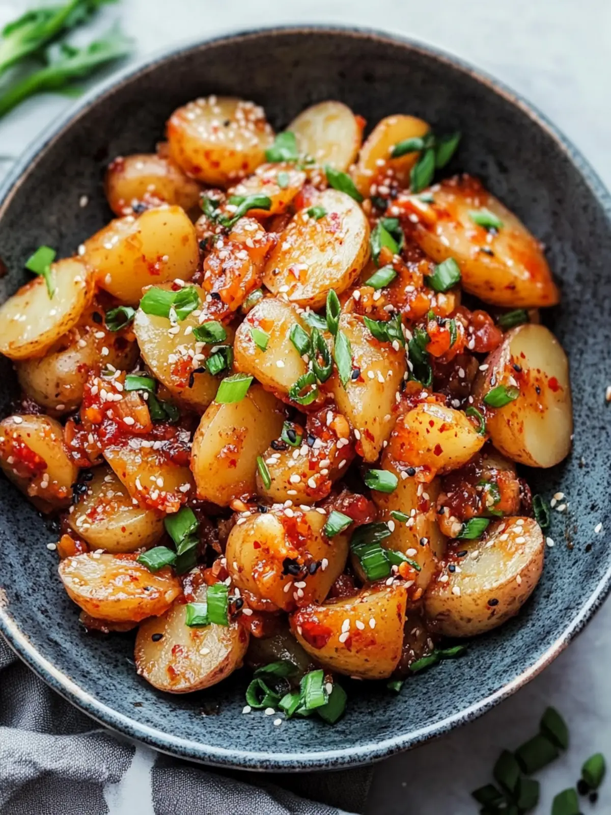 Crispy Gochujang Potato Salad That Will Brighten Your Day 5 Crispy Gochujang Potato Salad