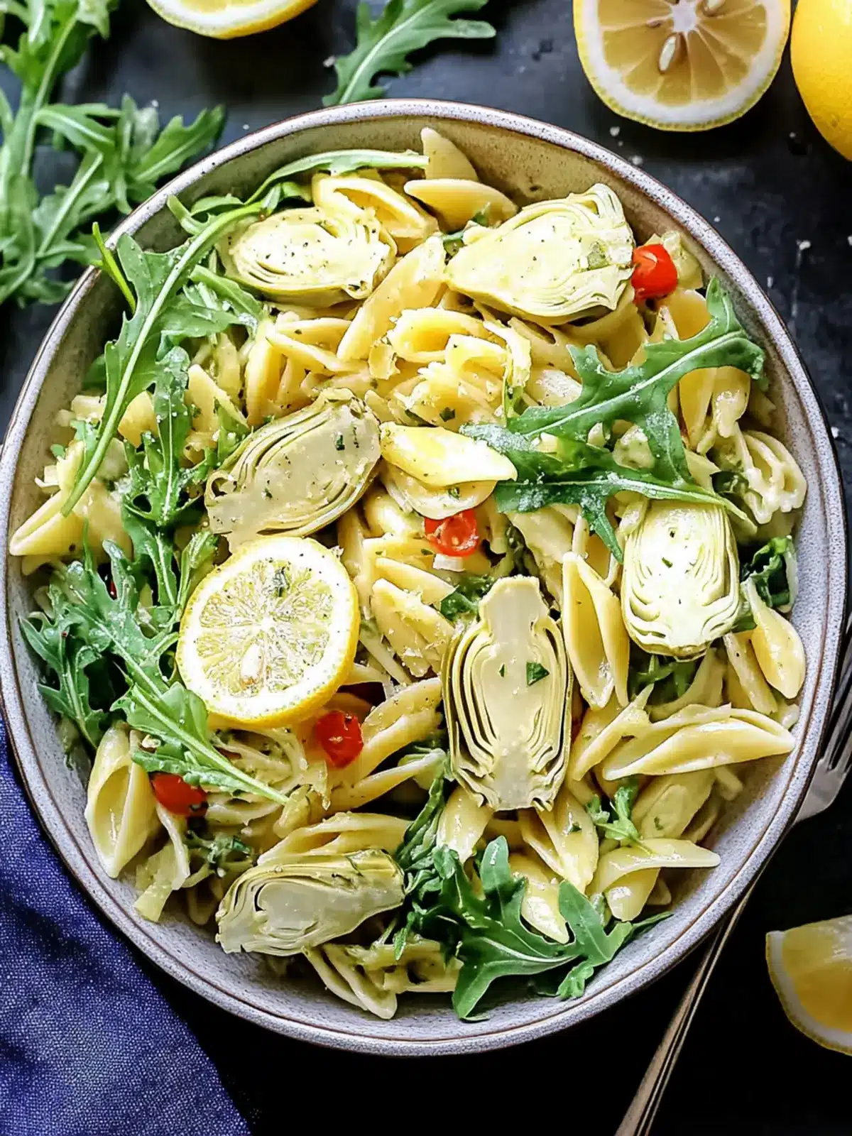 Zesty Refreshing Lemon Artichoke Arugula Pasta Salad Bliss 3 Refreshing Lemon Artichoke Arugula Pasta Salad