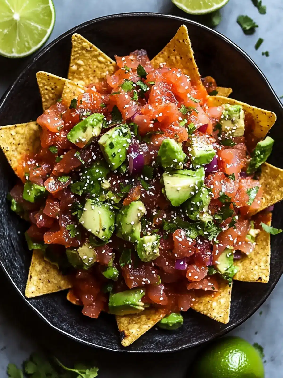 Poke Nachos with Spicy Tuna: A Fun Fusion You’ll Love 3 Poke Nachos with Spicy Tuna