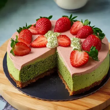 Strawberry Matcha Basque Cheesecake: Irresistibly Creamy Delight 9 Strawberry Matcha Basque Cheesecake