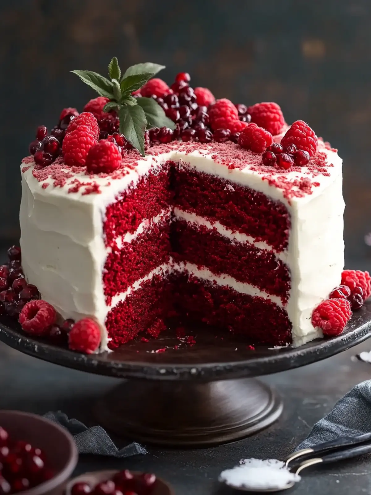 Decadent Red Velvet Cake with Cream Cheese Bliss 3 Red Velvet Cake