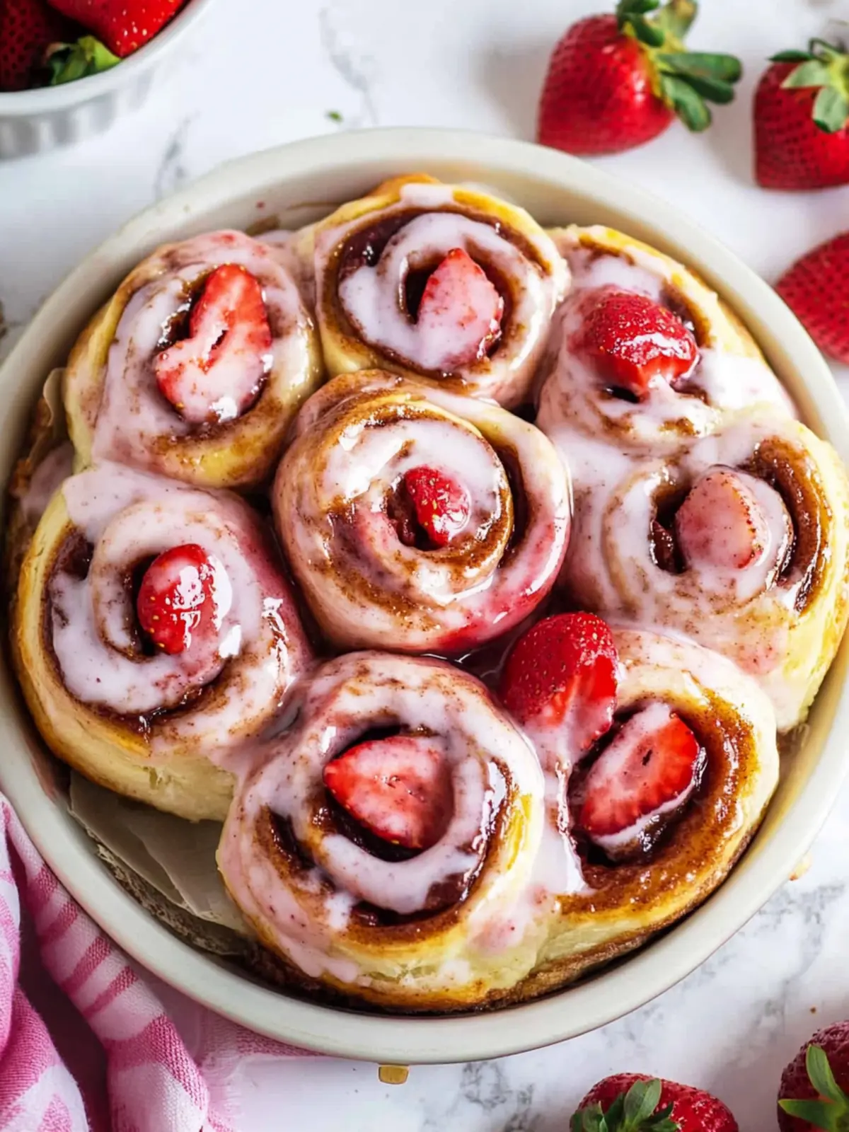 Strawberry Cinnamon Rolls That’ll Change Your Breakfast Game 4 Strawberry Cinnamon Rolls