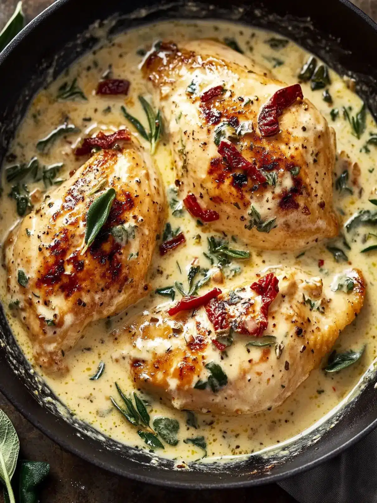 Creamy Tuscan Chicken: Quick One-Pan Wonder for Dinner Tonight 4 Creamy Tuscan Chicken