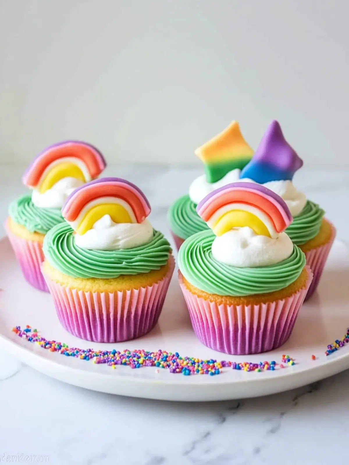 Make These Adorable Rainbow Cupcakes Super Quick and Fun! 3 Make These Adorable Rainbow Cupcakes Super Quick!