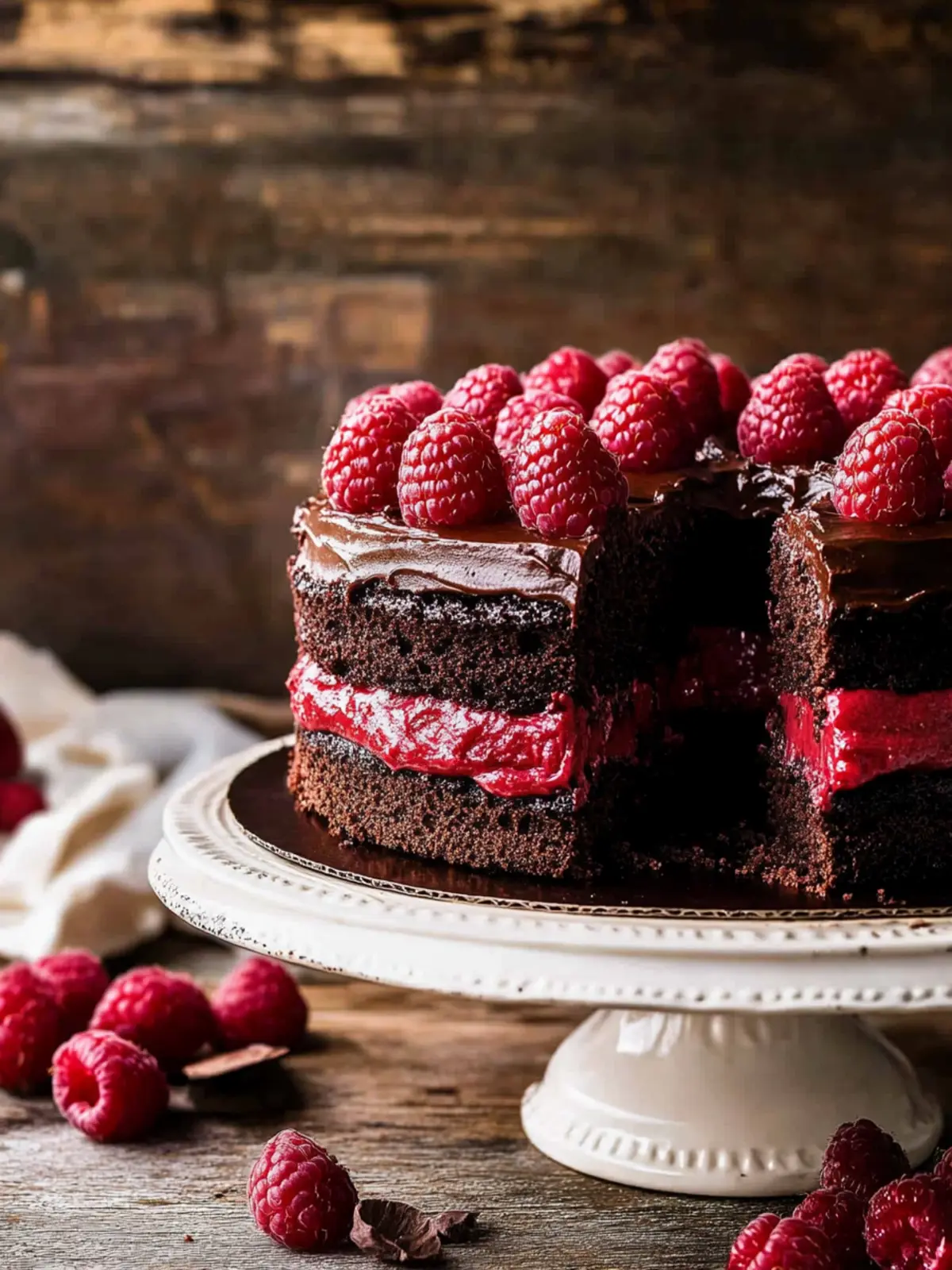 Decadent Chocolate Raspberry Cake for Sweet Celebrations 3 Chocolate Raspberry Cake