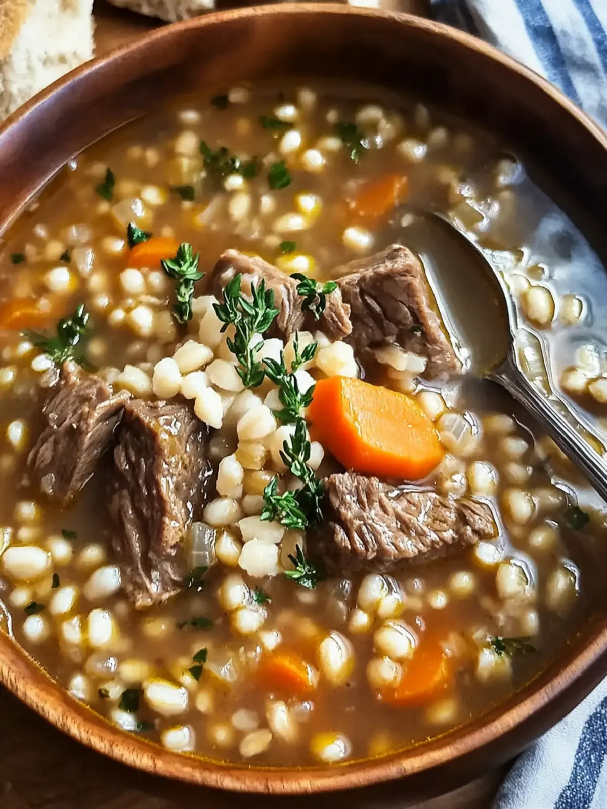 Healthy Beef Barley Soup: Comfort in Every Warm Bowl 2 healthy Beef Barley Soup