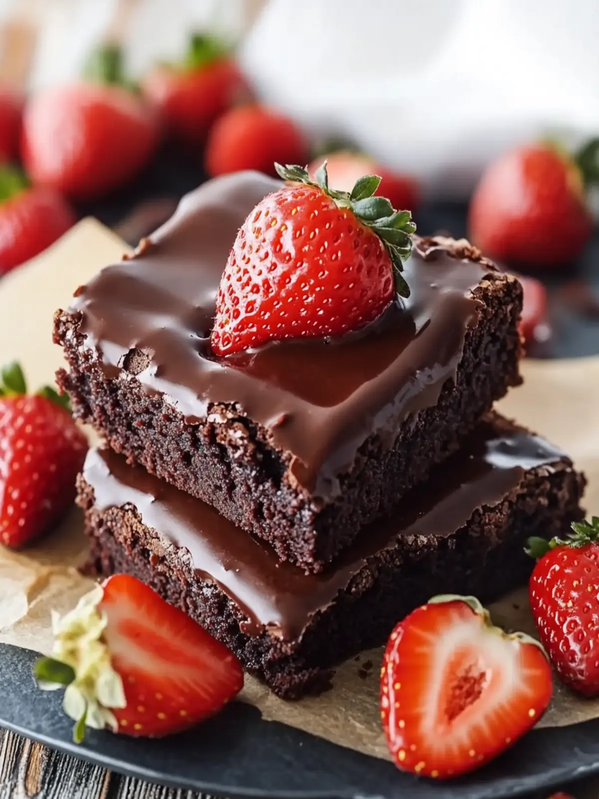Chocolate Covered Strawberry Brownies: A Decadent Delight 4 Chocolate Covered Strawberry Brownies: Irresistibly Decadent Delight
