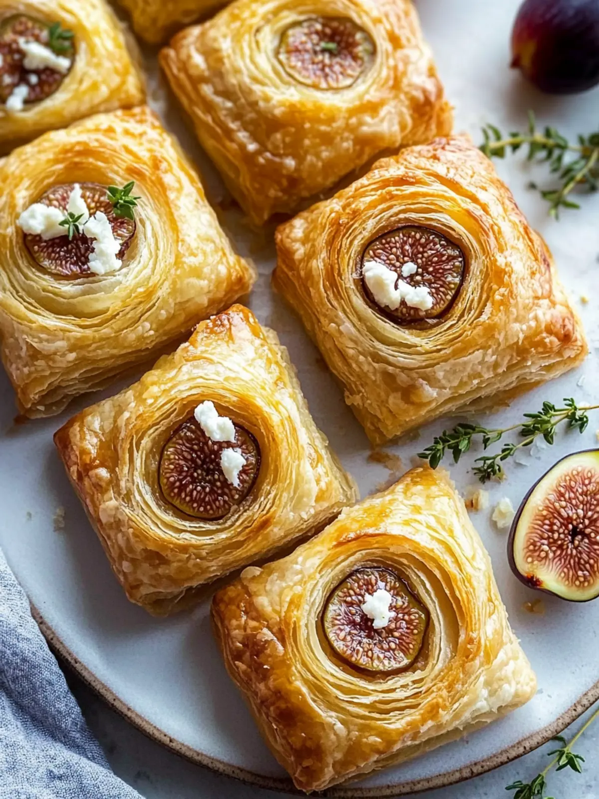 Fig & Goat Cheese Puff Pastry Roll: Effortless Elegance at Home 4 Fig & Goat Cheese Puff Pastry Roll
