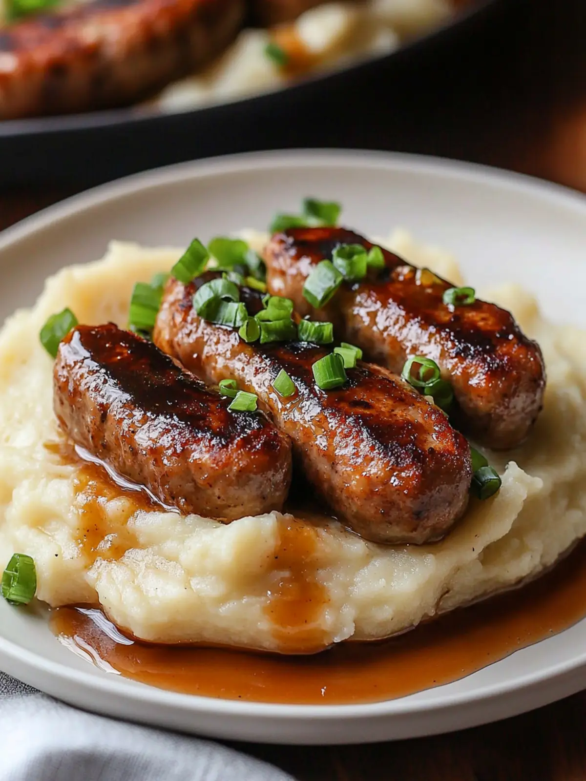 Hearty Irish Bangers and Mash with Rich Onion Gravy Magic 4 Irish Bangers and Mash
