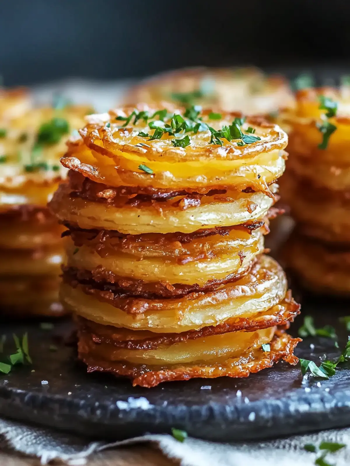 Irresistible Crispy Cheesy Potato Stacks for Ultimate Comfort 4 Irresistible Crispy Cheesy Potato Stacks