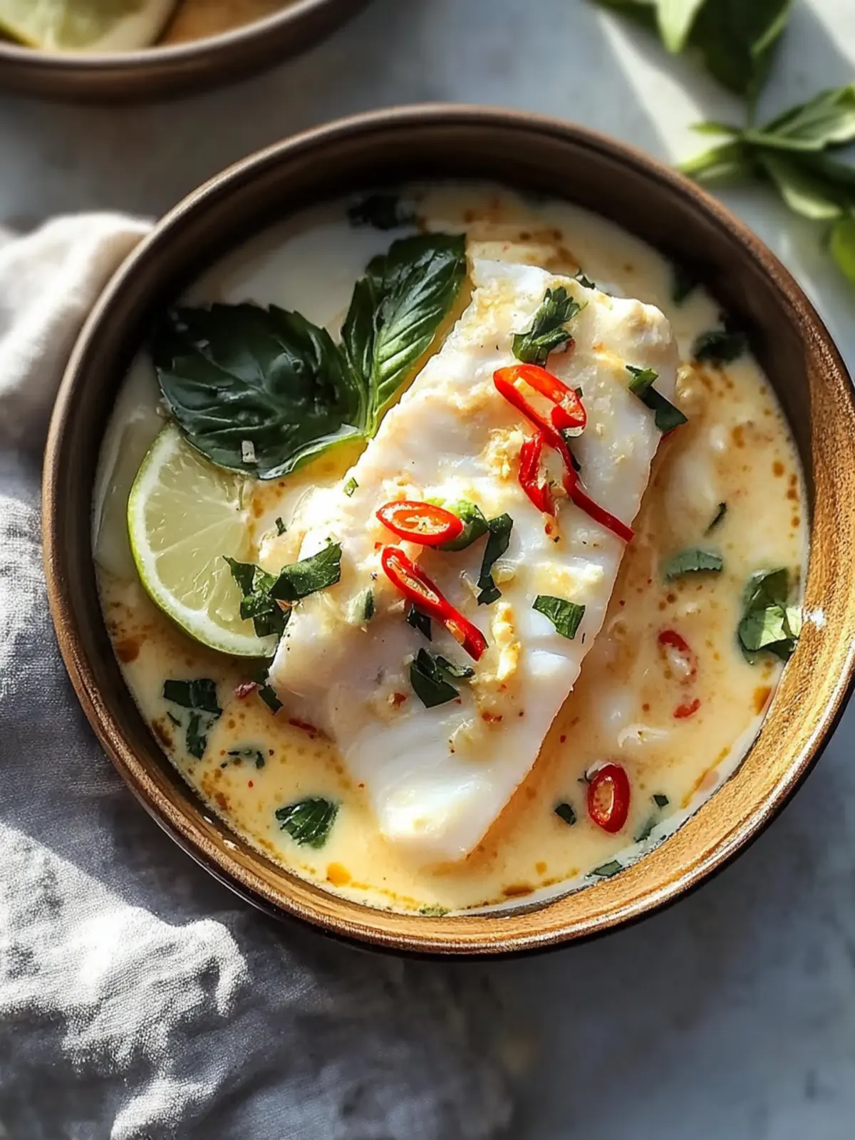 Thai-Inspired Coconut Poached Fish in 30 Mins: Pure Bliss 2 Thai-Inspired Coconut Poached Fish