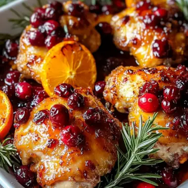 Savory Baked Orange Cranberry Chicken Thighs for Cozy Dinners 9 Baked Orange Cranberry Chicken Thighs