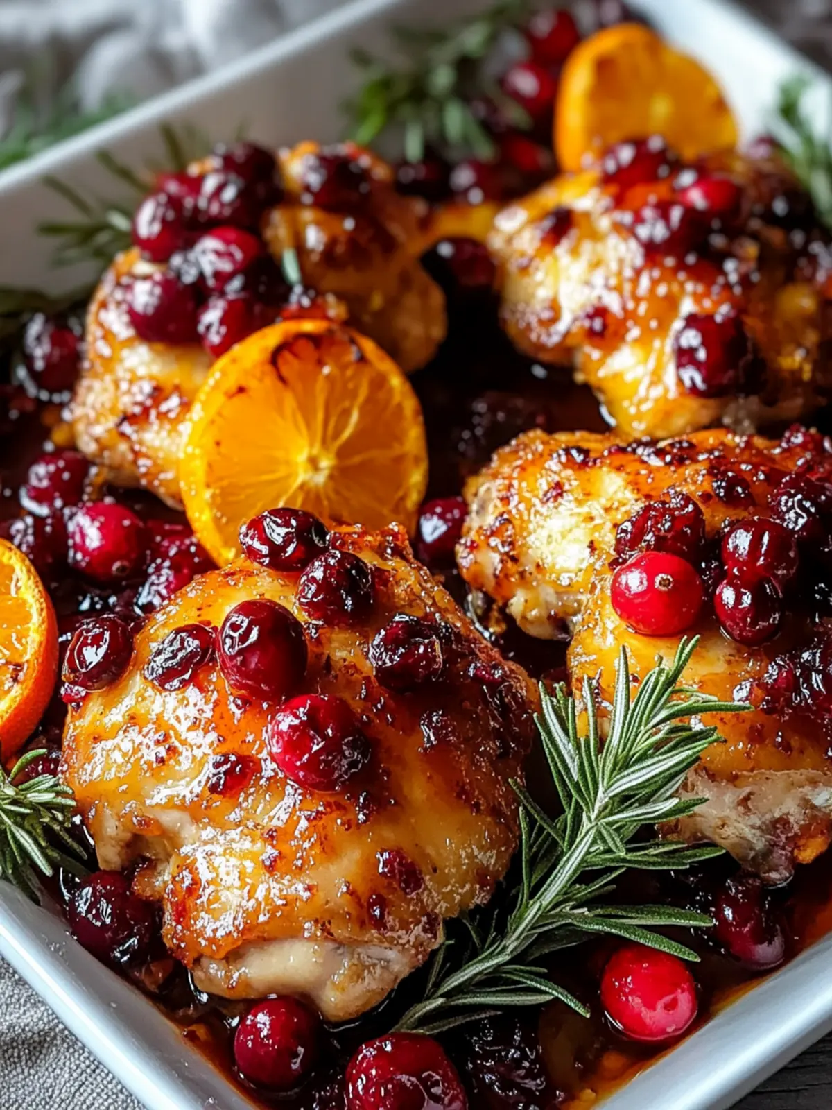 Savory Baked Orange Cranberry Chicken Thighs for Cozy Dinners 5 Baked Orange Cranberry Chicken Thighs