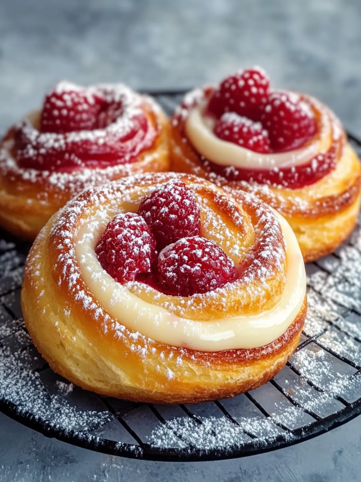 Savor This Flaky Sugar Raspberry Danish Bun Treat Today 2 Sugar Raspberry Danish Bun