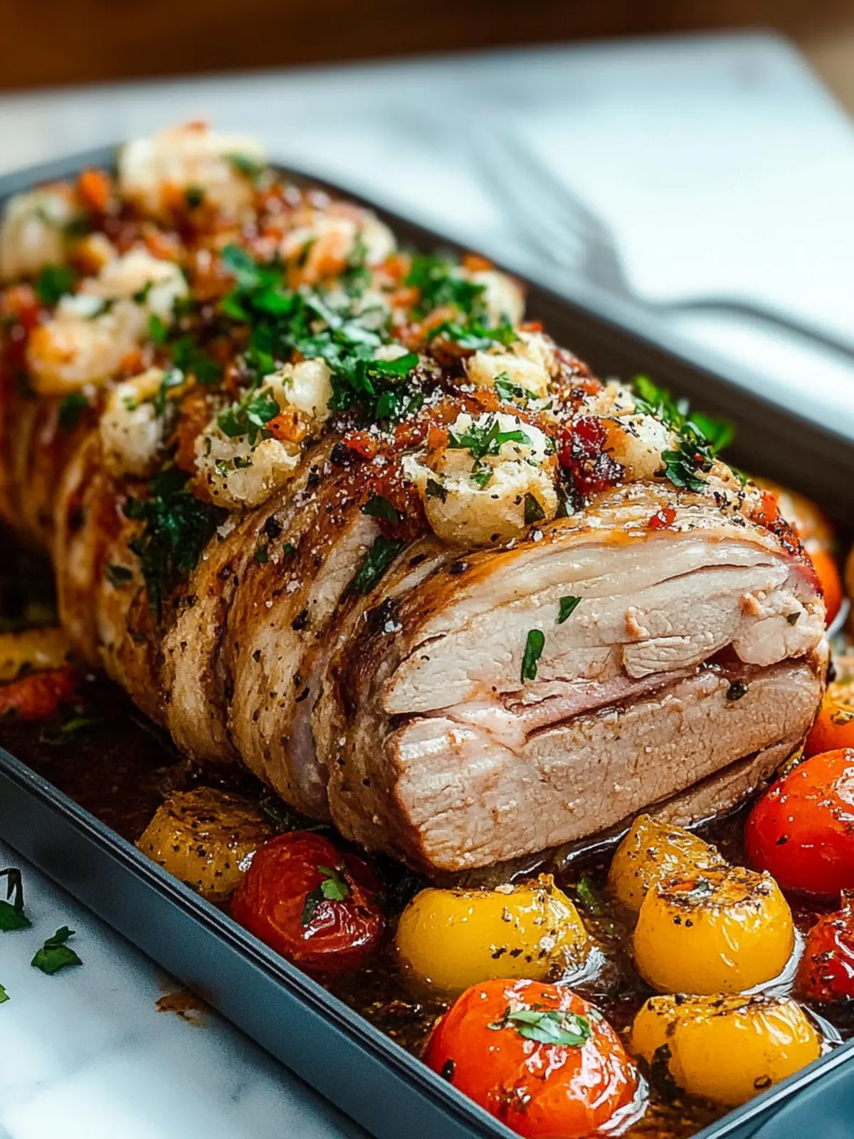 Savory Stuffed Pork Roast for a Festive Holiday Feast 4 Stuffed Pork Roast
