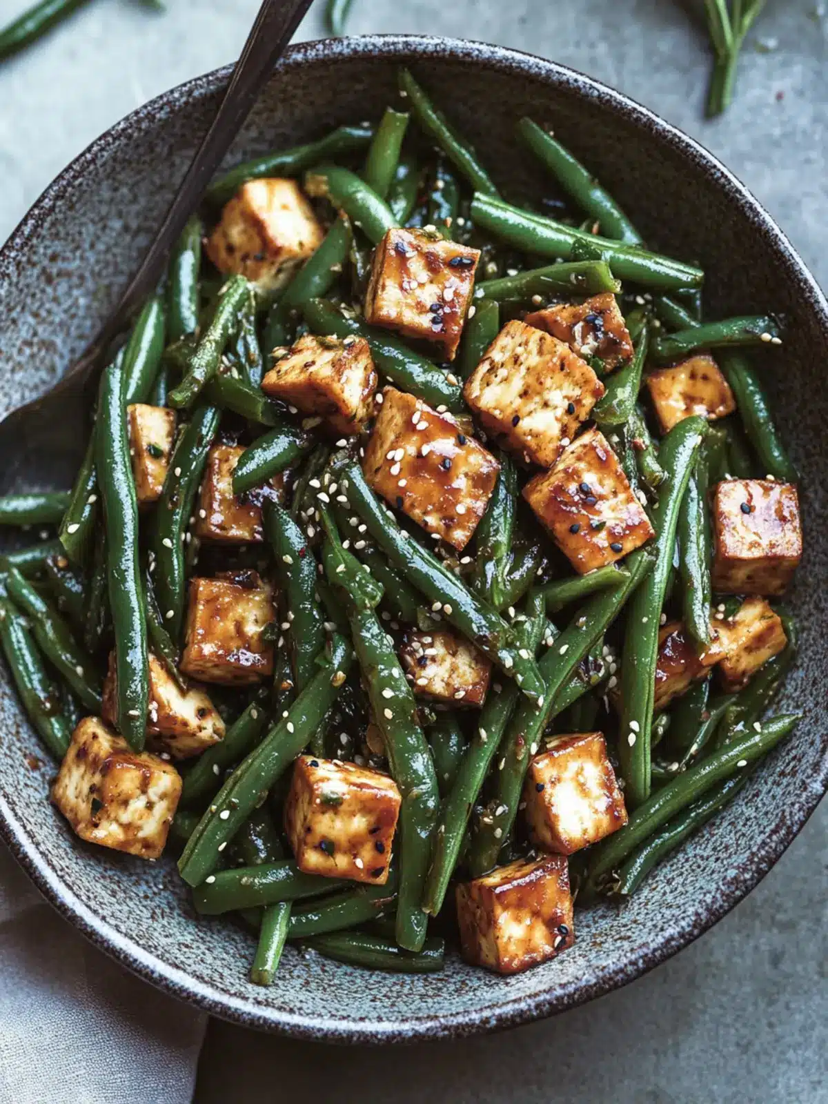 Garlicky Green Beans and Tofu for a Quick Vegan Feast 3 Garlicky Green Beans and Tofu