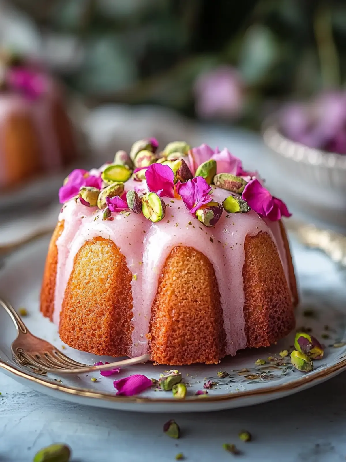 Persian Rose & Pistachio Mini Bundt Cakes That Wow Guests 5 Persian Rose & Pistachio Mini Bundt Cakes