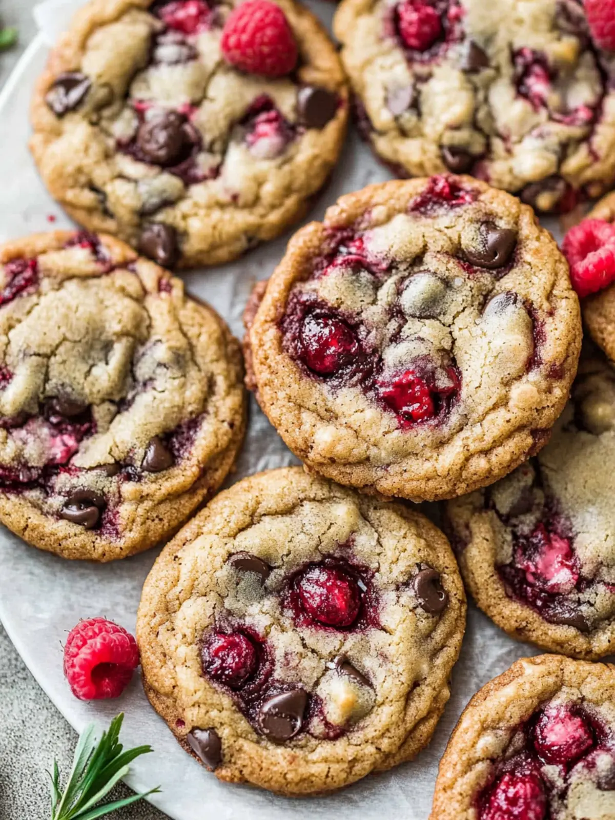 Raspberry Chocolate Chip Cookies: No-Chill, Soft & Chewy Delight 2 Raspberry Chocolate Chip Cookies