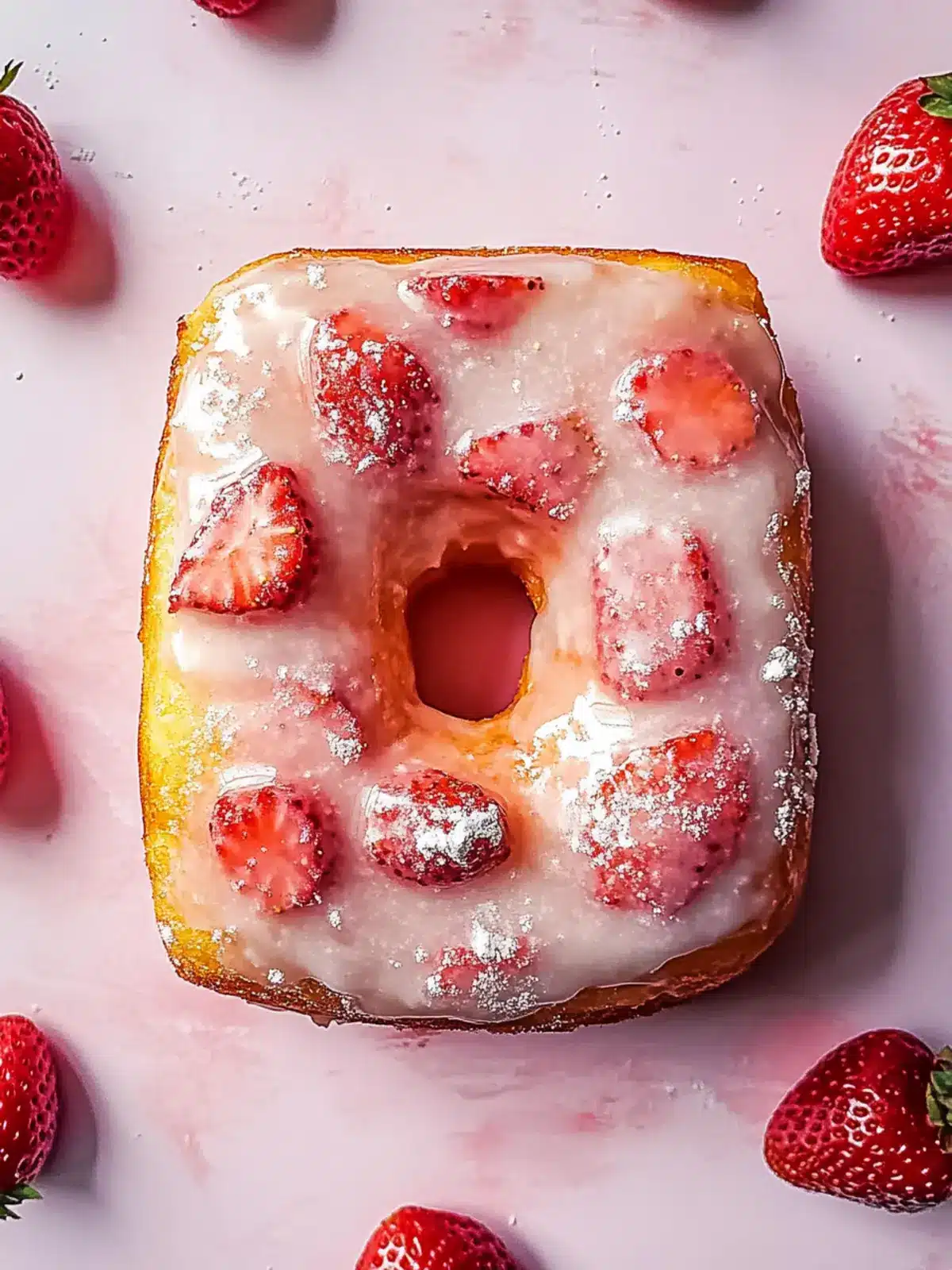 Glazed Strawberry Jam Donut Focaccia: A Sweet Bread Adventure 4 Glazed Strawberry Jam Donut