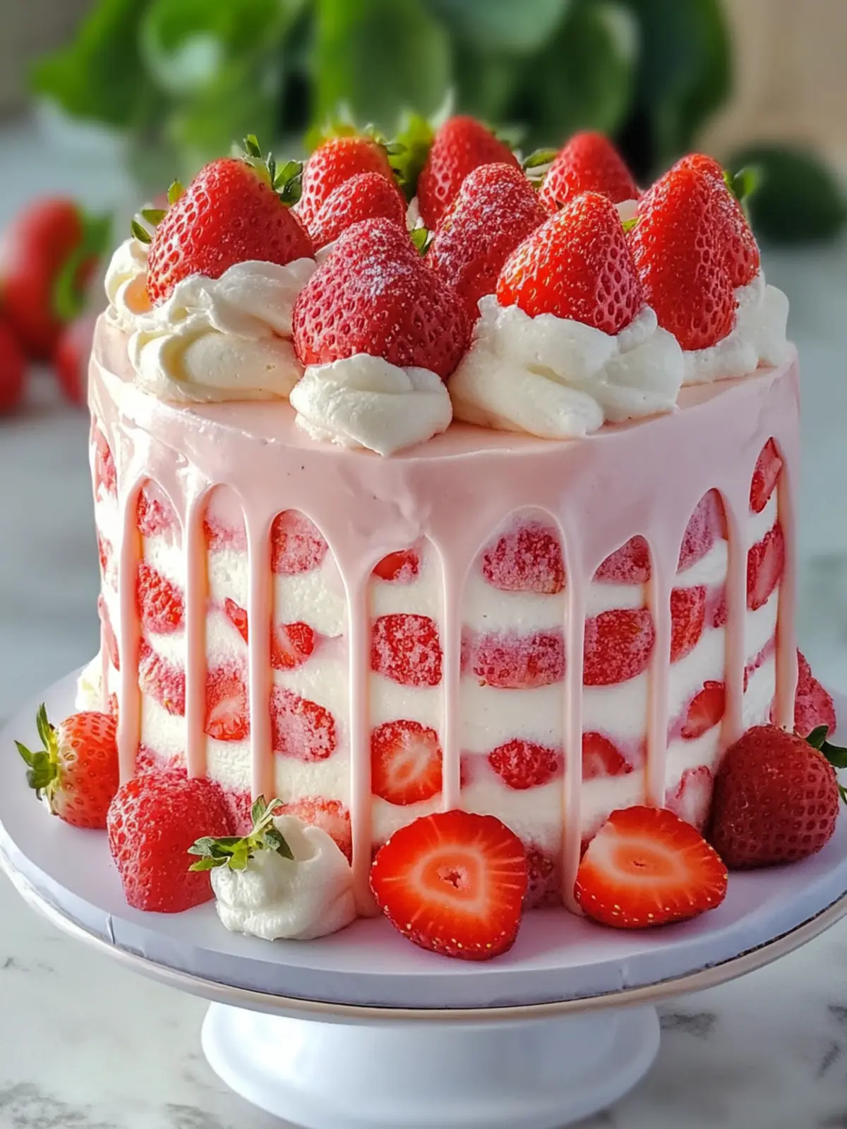 Homemade Strawberry Cake: A Sweet Summer Treat to Savor 4 Homemade Strawberry Cake
