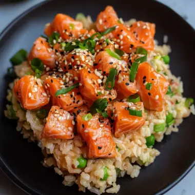 Savory Salmon Crispy Rice: A Trendy Twist on Sushi Delight 9 Salmon Crispy Rice