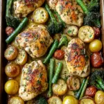 Sheet Pan Garlic Butter Chicken and Veggies for Busy Nights 11 Sheet Pan Garlic Butter Chicken and Veggies